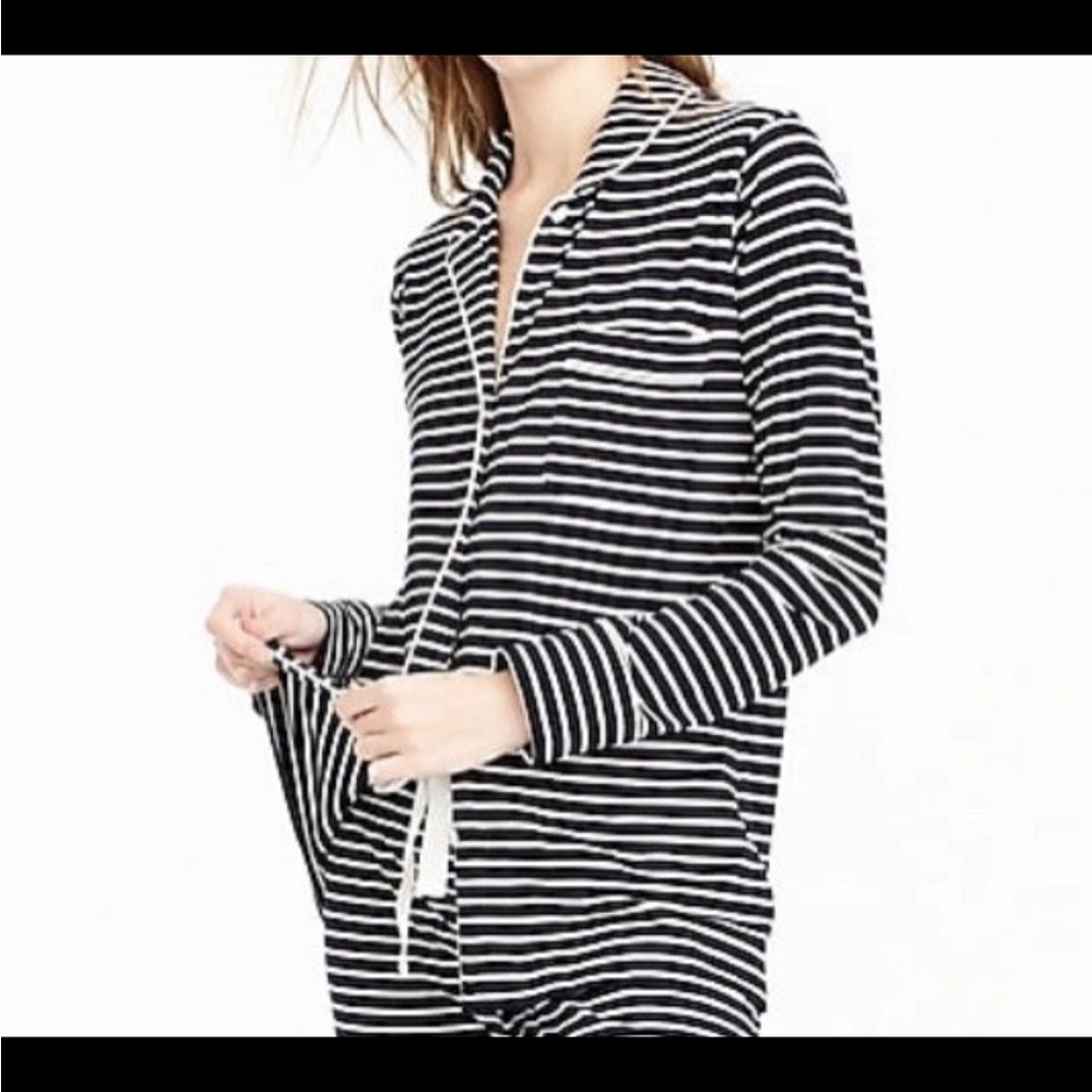 J crew dreamy striped pajama top New with tags